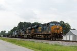 CSX 871 leads train Q400-01 northbound